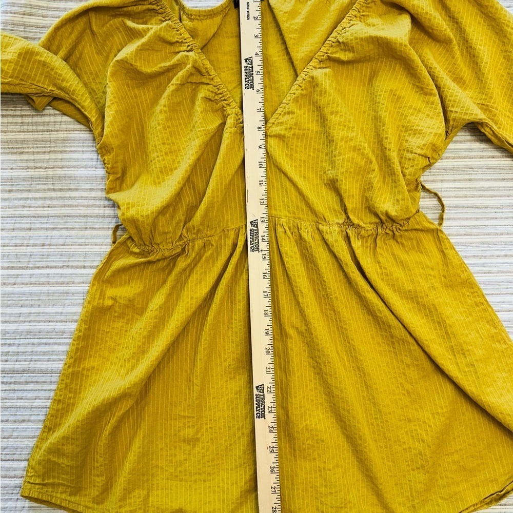 PrettyLittleThings Yellow Mini Dress, Size 10 - Picture 5 of 8